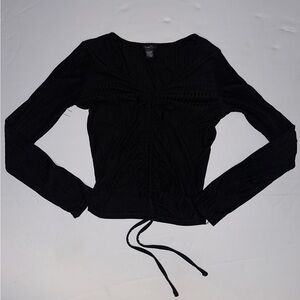 Rue21 Black Long Sleeve Top